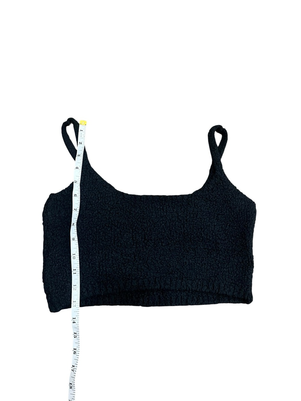 SKIMS COZY KNIT CROPPED TANK ONYX - Picture 5 of 6